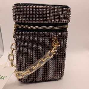 NEW Caleesa Elegant Pink Rhinestone Bag